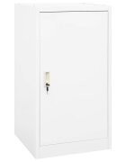 vidaXL Шкаф за екипировка за езда бял 53x53x105 см стомана