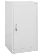vidaXL Шкаф за екипировка за езда светлосив 53x53x105 см стомана