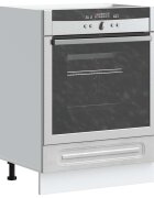 vidaXL Шкаф за фурна Kalmar бетонно сив инженерно дърво
