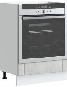 vidaXL Шкаф за фурна Lucca бетонно сив инженерно дърво