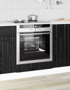 vidaXL Шкаф за фурна LUCCA Черен дъб 60 x 46 x 815 см