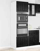 vidaXL Шкаф за фурна PORTO Черния дъб 60 x 57 x 207 см
