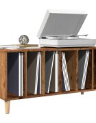 vidaXL Шкаф за грамофонни плочи 100x38x48 см инженерно дърво