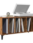 vidaXL Шкаф за грамофонни плочи 100x38x48 см инженерно дърво