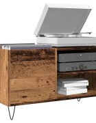 vidaXL Шкаф за грамофонни плочи 845x38x48 см инженерно дърво