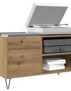 vidaXL Шкаф за грамофонни плочи 845x38x48 см инженерно дърво