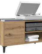 vidaXL Шкаф за грамофонни плочи 845x38x48 см инженерно дърво