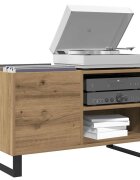 vidaXL Шкаф за грамофонни плочи 845x38x48 см инженерно дърво