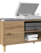 vidaXL Шкаф за грамофонни плочи 845x38x48 см инженерно дърво