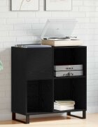 vidaXL Шкаф за грамофонни плочи Черния дъб 845 x 38 x 89 см