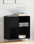 vidaXL Шкаф за грамофонни плочи Черния дъб 85 x 38 x 89 см