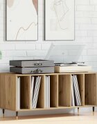 vidaXL Шкаф за грамофонни плочи дъб артизан 100 x 38 x 48 см