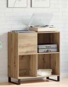 vidaXL Шкаф за грамофонни плочи дъб артизан 845 x 38 x 89 см