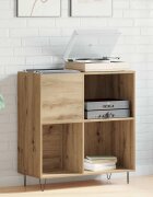 vidaXL Шкаф за грамофонни плочи дъб артизан 85 x 38 x 89 см