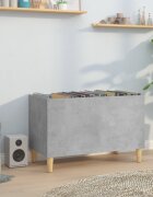 vidaXL Шкаф за грамофонни плочи сив 745x38x48 см инженерно дърво