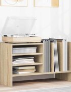 vidaXL Шкаф за грамофонни плочи Сонома дъб 78.5 x 35 x 45 см