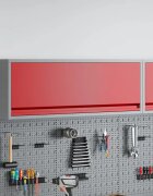 vidaXL Шкаф за инструменти Червен и сив 100 x 25 x 35 см