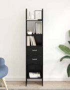 vidaXL Шкаф за книги 2 нива 40 x 35 x 180 см Инженерна дървесина