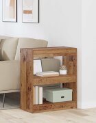 vidaXL Шкаф за книги 2 нива 60 x 30 x 72 см Инженерна дървесина