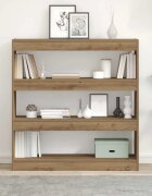 vidaXL Шкаф за книги 3 нива 100 x 30 x 103 см Инженерна дървесина