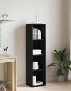 vidaXL Шкаф за книги 4 нива 36 x 30 x 143 cm Инженерна дървесина
