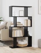 vidaXL Шкаф за книги 4 нива 70 x 24 x 129 см Инженерна дървесина