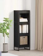vidaXL Шкаф за книги 40 x 30 x 121 см Инженерна дървесина Черния дъб