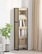 vidaXL Шкаф за книги 40 x 30 x 155 см Инженерна дървесина Сонома