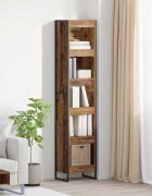 vidaXL Шкаф за книги 40 x 30 x 1895 см Инженерна дървесина