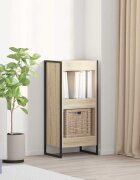 vidaXL Шкаф за книги 40 x 30 x 865 см Инженерна дървесина Сонома