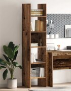 vidaXL Шкаф за книги 5 нива 40 x 35 x 180 см Инженерна дървесина