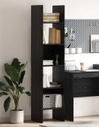 vidaXL Шкаф за книги 5 нива 40 x 35 x 180 см Инженерна дървесина
