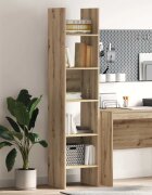 vidaXL Шкаф за книги 5 нива 40 x 35 x 180 см Инженерна дървесина Дъб