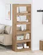 vidaXL Шкаф за книги 5 нива 60 x 30 x 166 см Инженерна дървесина
