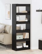 vidaXL Шкаф за книги 5 нива 60 x 30 x 166 см Инженерна дървесина