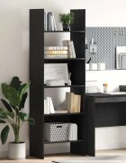 vidaXL Шкаф за книги 5 нива 60 x 35 x 180 см Инженерна дървесина