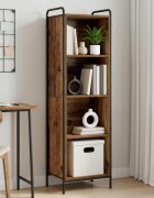vidaXL Шкаф за книги 555 x 33 x 174 см Инженерна дървесина