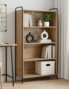 vidaXL Шкаф за книги 555 x 33 x 174 см Инженерна дървесина