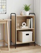 vidaXL Шкаф за книги 555 x 33 x 174 см Инженерна дървесина Дъб сонома