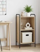 vidaXL Шкаф за книги 555 x 33 x 174 см Инженерна дървесина Дъб сонома
