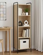 vidaXL Шкаф за книги 555 x 33 x 174 см Инженерна дървесина Дъб сонома
