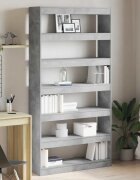 vidaXL Шкаф за книги 6 нива 100 x 30 x 198 см Инженерна дървесина