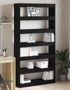 vidaXL Шкаф за книги 6 нива 100 x 30 x 198 см Инженерна дървесина