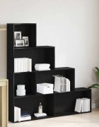 vidaXL Шкаф за книги 6 нива 155 x 24 x 160 см Инженерна дървесина