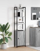 vidaXL Шкаф за книги 6 нива 40 x 24 x 161 см Инженерна дървесина