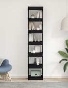 vidaXL Шкаф за книги 6 нива 40 x 30 x 198 см Инженерна дървесина