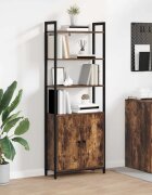 vidaXL Шкаф за книги 6 нива 60 x 24 x 161 см Инженерна дървесина