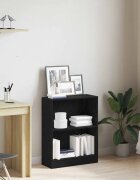 vidaXL Шкаф за книги 60 x 24 x 76 cm Инженерна дървесина Черния дъб