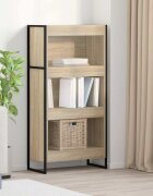vidaXL Шкаф за книги 60 x 30 x 121 см Инженерна дървесина Сонома