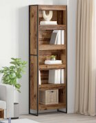 vidaXL Шкаф за книги 60 x 30 x 1895 см Инженерна дървесина